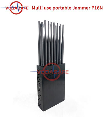 175MHz  16 Bands 16Watt 2.4GH Cell Phone Signal Disruptor