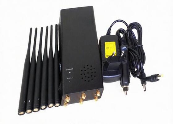 kaufen Weisen-tragbares Störsender-Gerät der hohen Leistung sechs, zelluläre Batterie des Signal-Blocker-6000mAh online manufacture