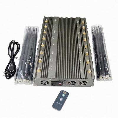 kaufen 5-8W jedes Funksprechgerät Lojack GPSL1-L5 Band-Handy-Signal-Störsender Wifi 2.4G Bluetooth online manufacture