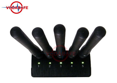 Five Antennas Portable Signal Jammer Europe Style Cover Radius 2 - 20m