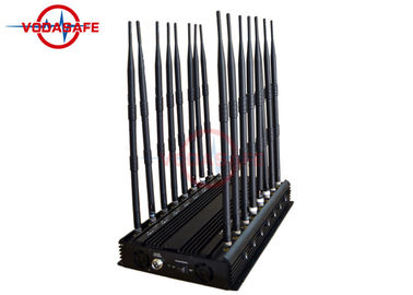16 Channels Mobile Phone Signal Jammer Adjustable Working Range High Efficiency